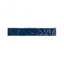 Indigo Crackle 3.8cm x 23.5cm Wall Tile