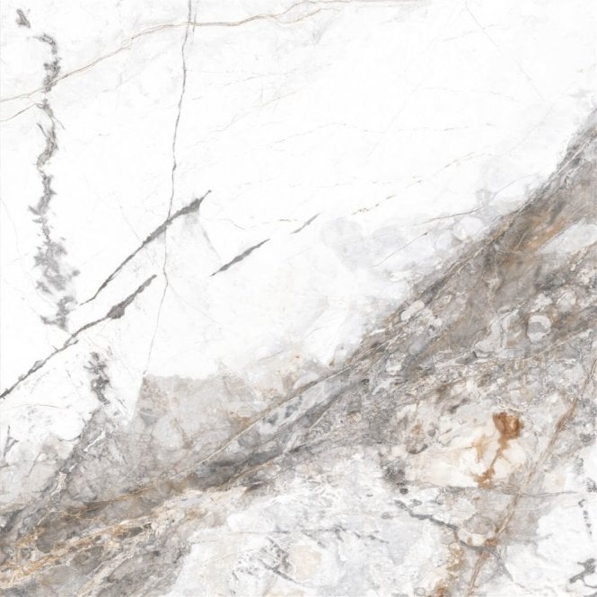 Invisible Marble Polished Porcelain 60cm x 60cm Wall & Floor Tile