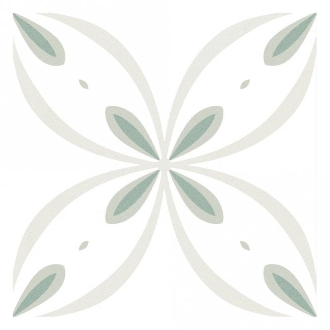 Itaca Green 20cm x 20cm Wall & Floor Tile