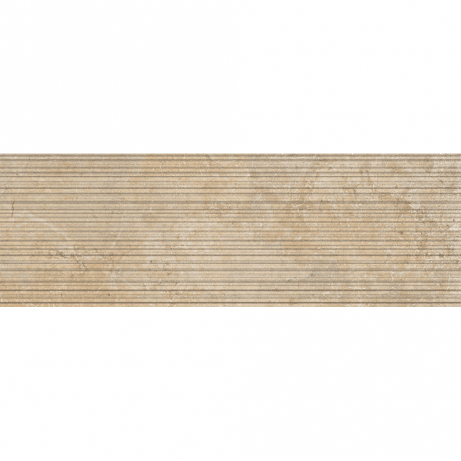 Italian Design Amboise Gold Decor (Gold Ribbed) 30cm x 90cm Wall & Floor Tile