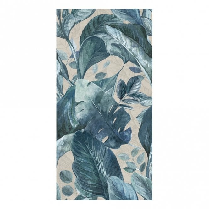 Italian Design Blue Palm Rett 60cm x 120cm Wall & Floor Tile