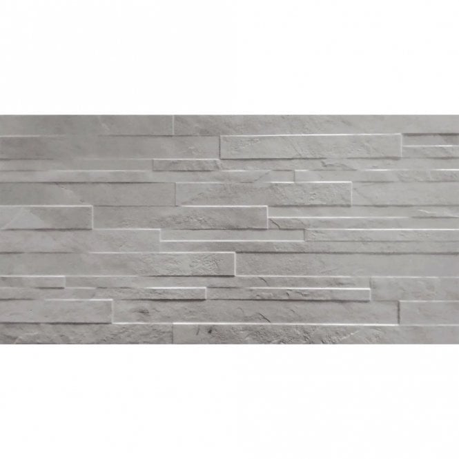 Italian Design Ocean Black Muretto Wind Ret 30cm x 60cm Wall & Floor Tile