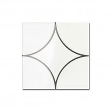 Kenzo Decor Circle Black 15cm x 15cm Wall Tile
