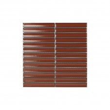 Kit Kat Fairytale Barn Red (2cm x 14.5cm) 29.6cm x 29.9cm Mosaic Tile