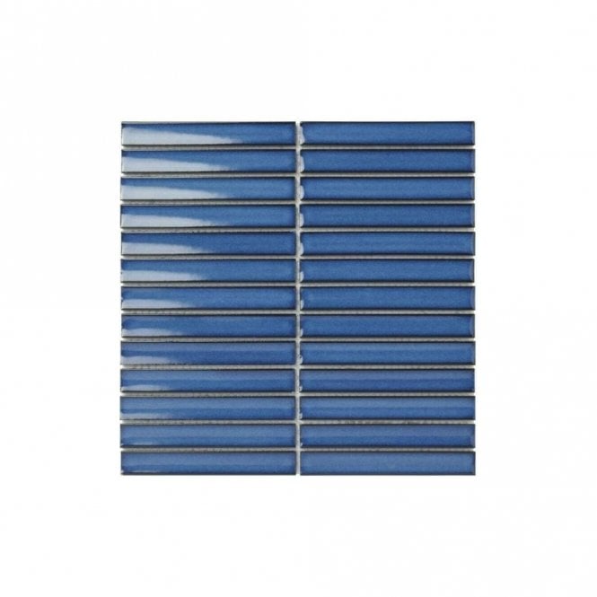 Kit Kat Fairytale Denim Blue (2cm x 14.5cm) 29.6cm x 29.9cm Mosaic Tile