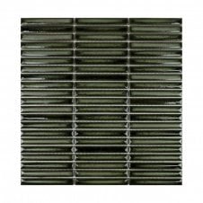 Kit Kat Lustre Forest Green 28.4cm x 29.5cm Mosaic Tile