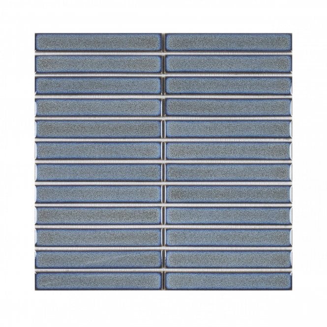 Kit Kat Plain Bluish Grey (2.2cm x 14.5m) 29.6cm x 30cm Mosaic Tile