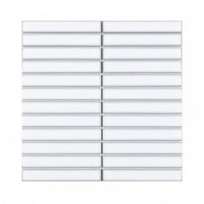 Kit Kat Plain Classic White (2.2cm x 14.5m) 29.6cm x 30cm Mosaic Tile