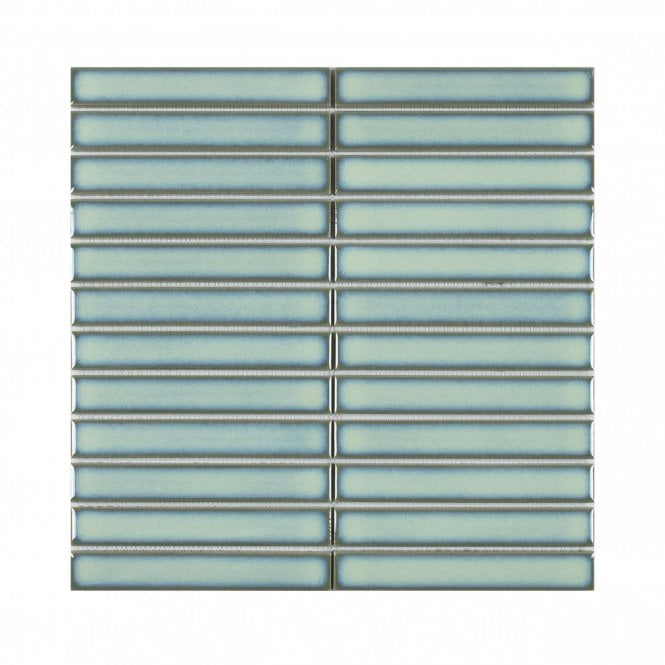 Kit Kat Plain Mint Green (2.2cm x 14.5m) 29.6cm x 30cm Mosaic Tile