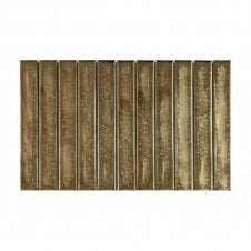 Kit Kat Shadow Gold 20.2cm x 32.9cm (2.7cm x 20cm) Mosaic Tile