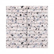 Kit Kat Terrazzo Blush Pink (2.2cm x 14.5m) 29.6cm x 30cm Mosaic Tile