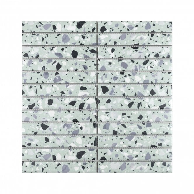 Kit Kat Terrazzo Mint (2.2cm x 14.5m) 29.6cm x 30cm Mosaic Tile