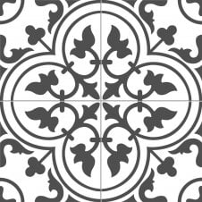Ledbury Charcoal Black Pre-Cut 45cm x 45cm Wall & Floor Tile