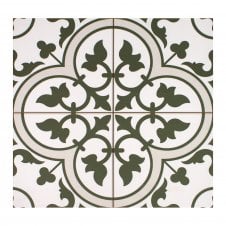 Ledbury Olive Green Blue 45cm x 45cm Wall & Floor Tile