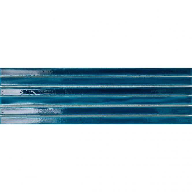 Long Sapphire Crackle (2cm x 45cm) 13cm x 45cm Mosaic Tile