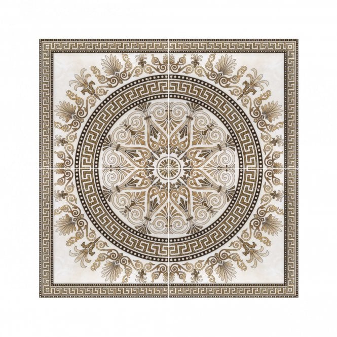 Luanna Warm (Rome Decor) 60cm x 60cm Floor Tile (4 Tile Set)