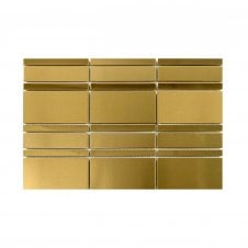 Lux Gold Bullion (1x9.8-4.8x9.8-2.3x9.8) 19.8cm x 29.8cm Mosaic Tile