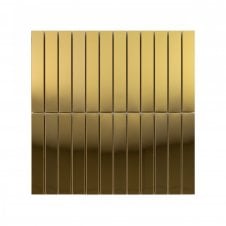 Lux Gold Kit Kat Gloss (2.3cm x 14.8cm) 30cm x 30cm Mosaic Tile