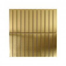 Lux Gold Kit Kat Matt (2.3cm x 14.8cm) 30cm x 30cm Mosaic Tile