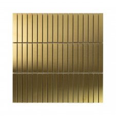 Lux Gold Mini Kit Kat Matt (1.5x9.8) 29.8cm x 30.4cm Mosaic Tile