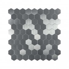 Malla Autoad. HexagonSilver 30cm x 30cm Peel & Stick Mosaic Tile