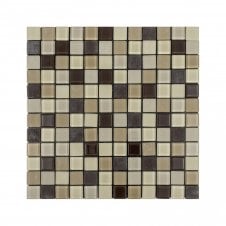 Malla Beige (2.3cm x 2.3cm) Mix 30cm x 30cm Peel & Stick Mosaic Tile