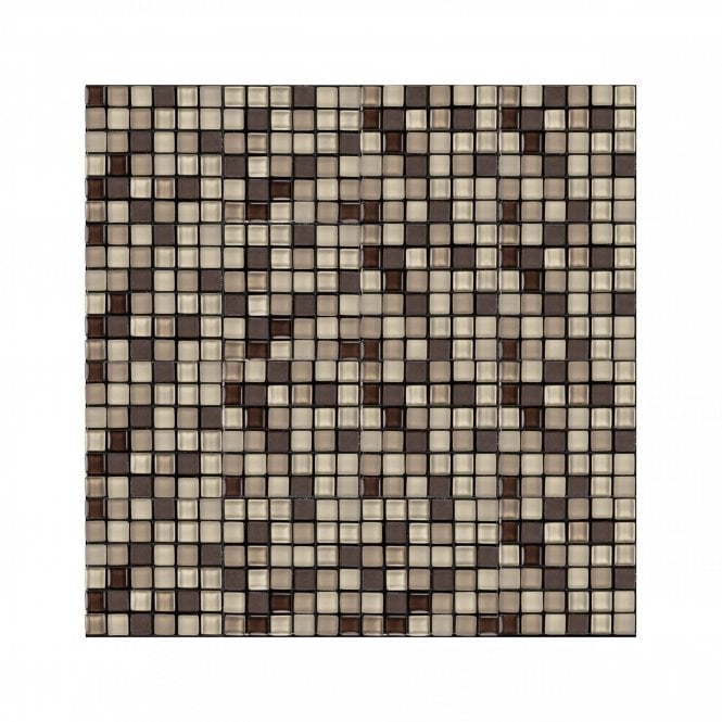Malla Beige Mix (1cm x 1cm) 30cm x 30cm Peel & Stick Mosaic Tile