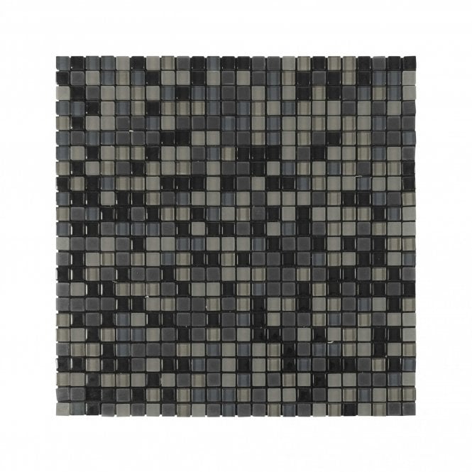 Malla Black Mix (1cm x 1cm) 30cm x 30cm Peel & Stick Mosaic Tile