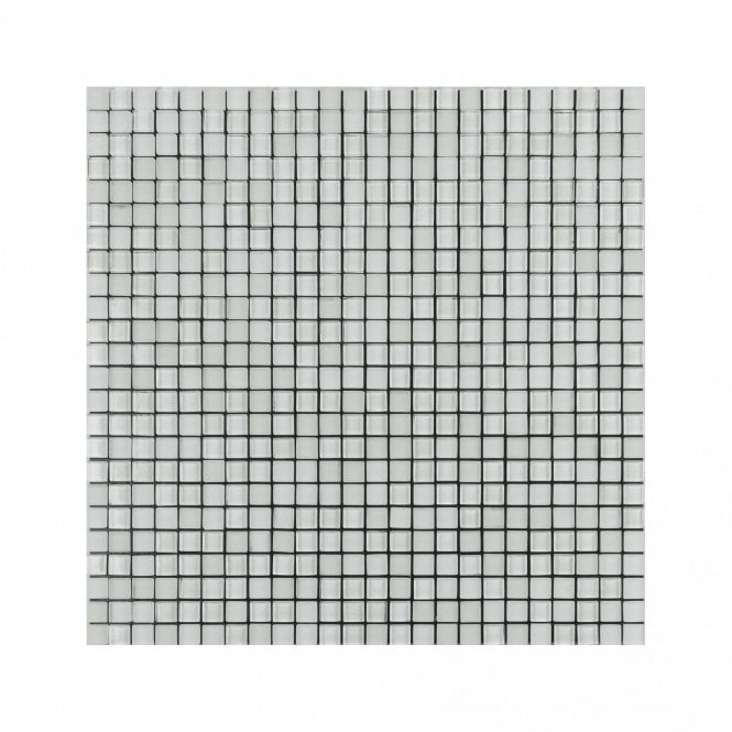 Malla White Kiss (1cm x 1cm) 30cm x 30cm Peel & Stick Mosaic Tile