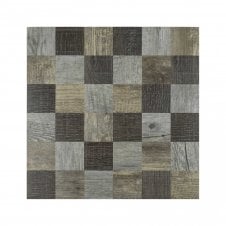 Malla Wood (5cm x 5cm) 30cm x 30cm Peel & Stick Mosaic Tile