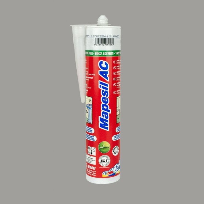 Mapei AC 112 Mapesil Silicone Sealant Medium Grey 310ml BOX