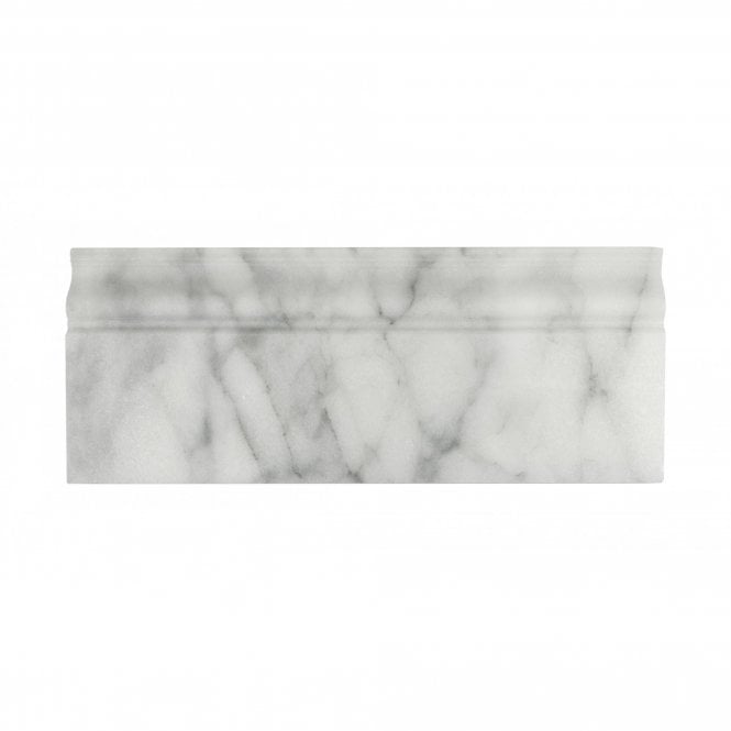 Marble Arabescato Goya Skirting Honed 11.9cm x 30.5cm Border Tile