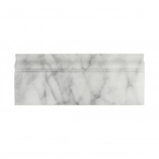 Marble Arabescato Goya Skirting Honed 11.9cm x 30.5cm Border Tile