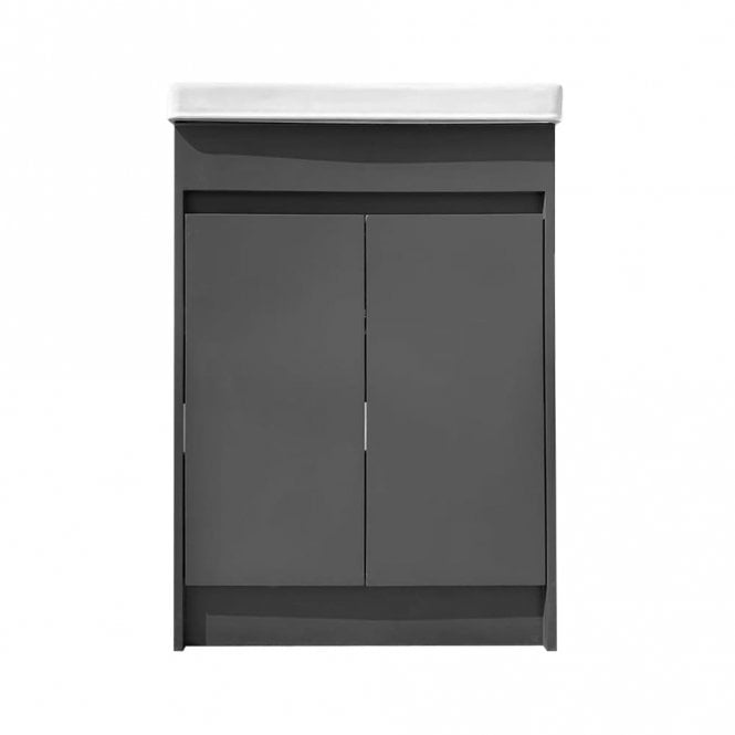 Margo Grey PVC Soft Closing Vanity Unit & Basin