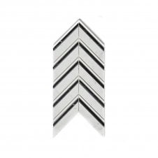 Marmi Carrara 27.5cm x 15cm Mosaic Tile