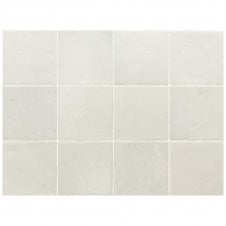 Menorca White 10cm x 10cm Wall Tile