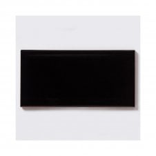 Metro Bevel Black GLOSS 10cm x 20cm Wall Tile