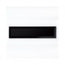 Metro Black 7.5cm x 30cm Wall Tile