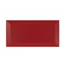Metro Brick Gloss Blood Red 10cm x 20cm Wall Tile