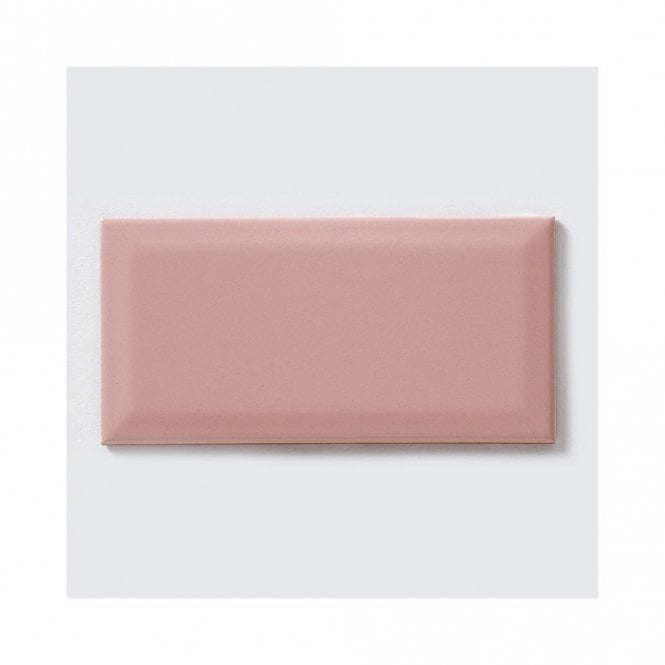 Metro Rosa Bevel 10cm x 20cm Wall Tile
