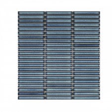 Mini Kit Kat Plain Cyan Blue (1.2cm x 9.2cm) 28.2cm x 30.8m Mosaic Tile