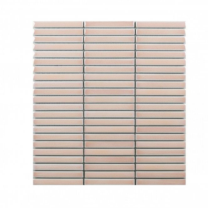 Mini Kit Kat Plain Pink (1.2cm x 9.2cm) 28.2cm x 30.8m Mosaic Tile