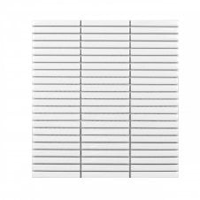 Mini Kit Kat Plain White (1.2cm x 9.2cm) 28.2cm x 30.8m Mosaic Tile