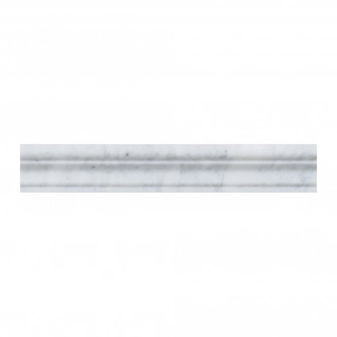 Moldura Carrara White 5cm x 30.5cm Border Tile