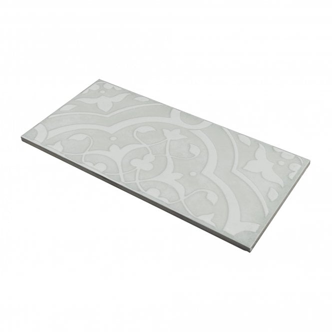 Morris Dec. Orchid Neo Mint 12.5cm x 25cm Wall Tile