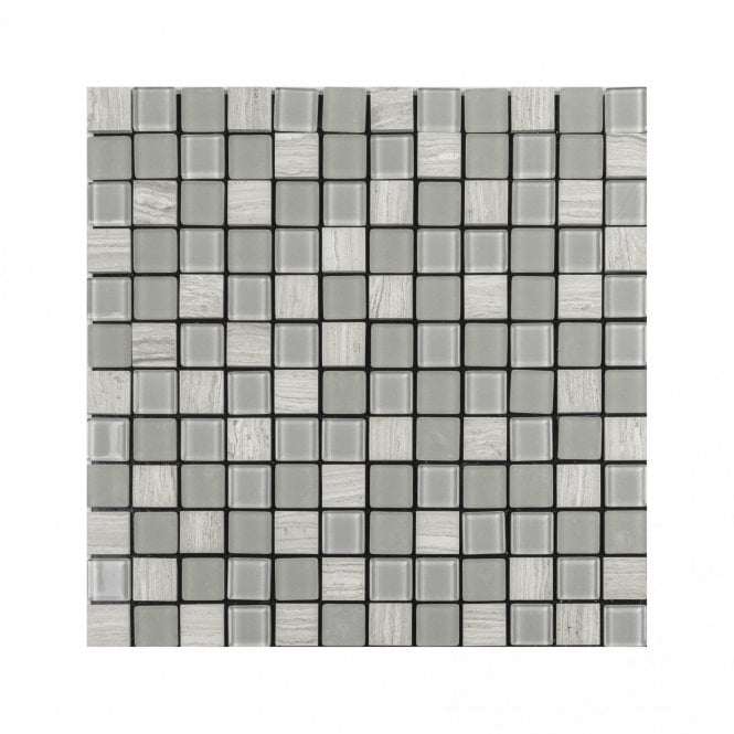 Mos. Elegance Grey (2.3cm x 2.3cm) 30cm x 30cm Peel & Stick Mosaic Tile