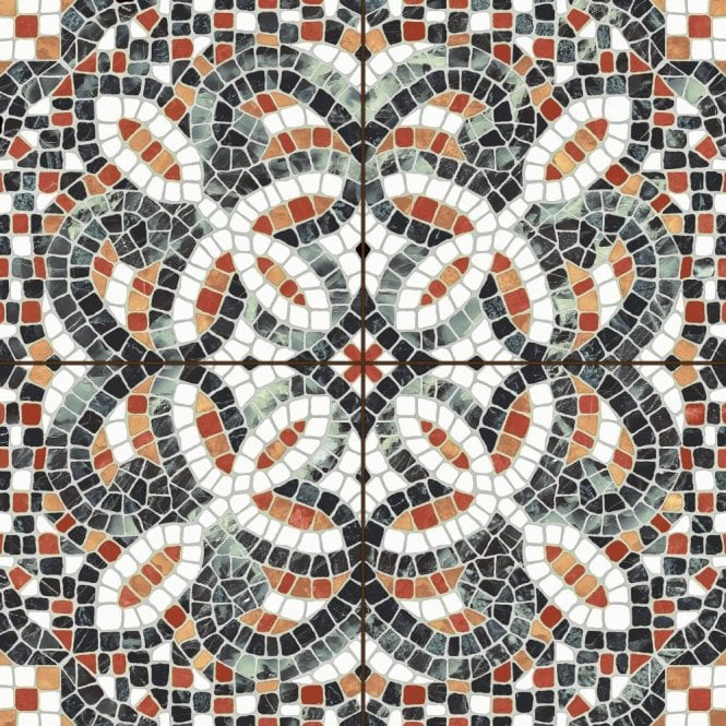 Mosaica Santorini Mix Pre-Cut 45cm x 45cm Wall and Floor Tile