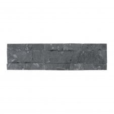 NativeStone Black Slate Splitface 10cm x 40cm Wall Tile