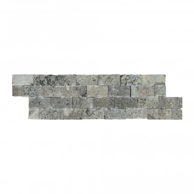 NativeStone Silver Travertine Splitface 10cm x 36cm Wall Tile