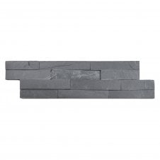 Natural Panel Jackblack (Black Slate) 10cm x 36cm Split Face Tile